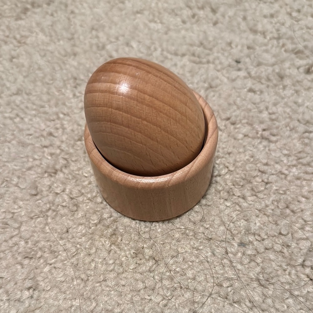 Wooden Egg and Cup Set